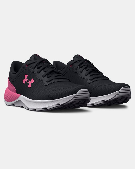 Girls' Pre-School UA Escape 4 AL Running Shoes, Black, pdpMainDesktop image number 3